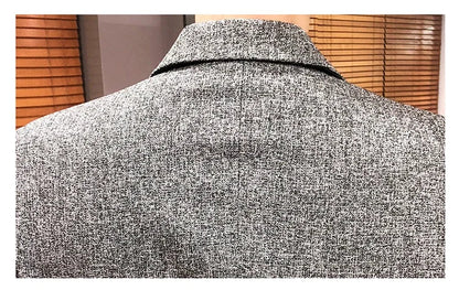 Solid Color Men's Fashion Casual Outdoor Gentleman Business Wedding Trend Slim-fit Formal Dress British Style Wedding Blazer