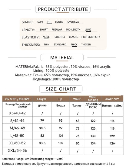 Minimalism Women's Elegant Commuter Skirts with Velvet Belt 2024 Winter Twill Fabric Warm Slit Straight Midi Skirt 12444183