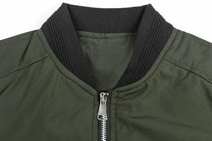 New Jackets for Men Solid Color Bomber Jacket Coat Business Male Coats Windbreaker Mens Zipper Korean Basic Streetwear Tops