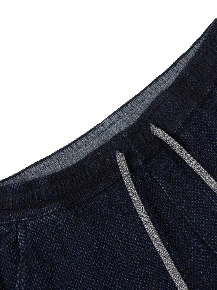 High Standard Series 2025 Summer New 13oz Indigo Sashiko Cloth Fabric Denim Shorts Loose 100% Cotton Vintage Shorts
