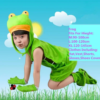 Cute Multiple Animal Costume Children Kids Boys Girls Summer Short Cosplay Costumes  Carnival Party Dress Halloween