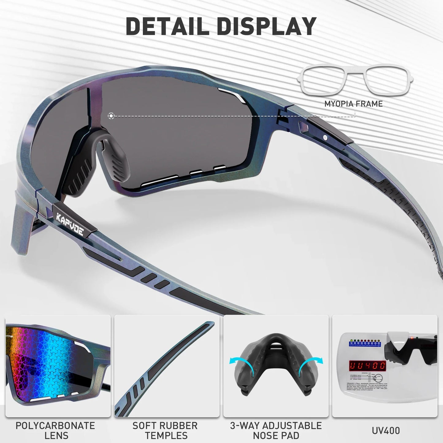 Fashion Sunglasses for Men Cool Cycling Glasses MTB Riding Skating  UV400 Fishing Goggles Man Woman Bike Bicycle Eyewear