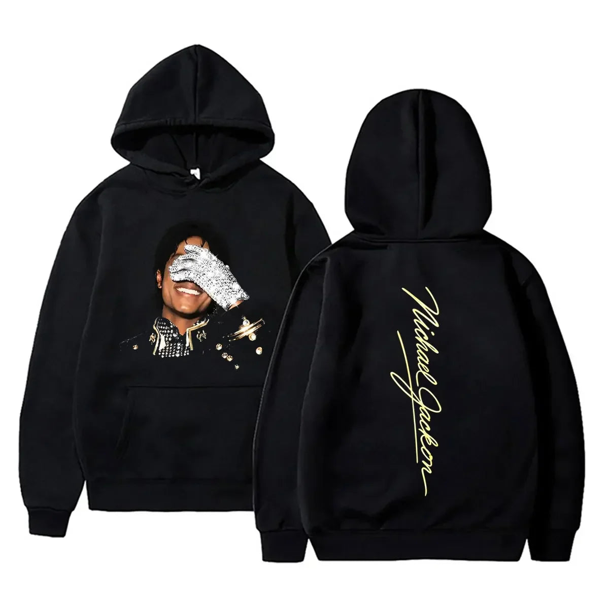 Michael Jackson King of Pop Graphic Hoodie Men Women Vintage Gothic Rock Sweatshirt Male Hip Hop Punk Oversized Pullover Hoodies