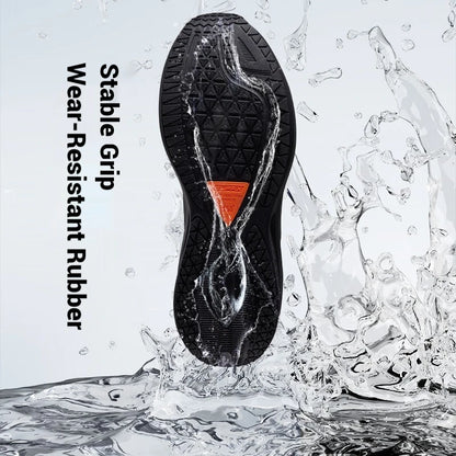 7.0 Men Running Shoes New Water Repellent Comfort Warm Elastic Non-slip Jogging Male Sneakers 672442219