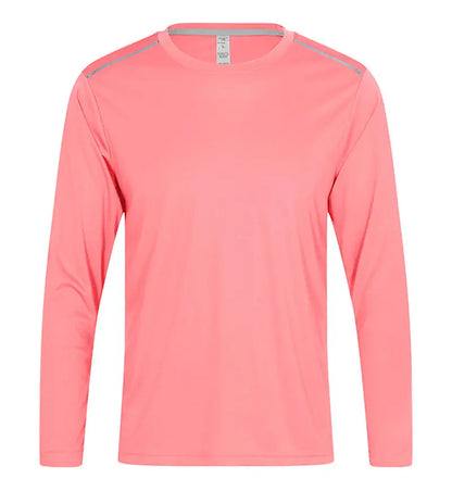 High Quality Spandex Men Women Kids Running Long Sleeve T-Shirt Quick Dry Gym Fitness Shirt Training Exercise Clothes Sports Top
