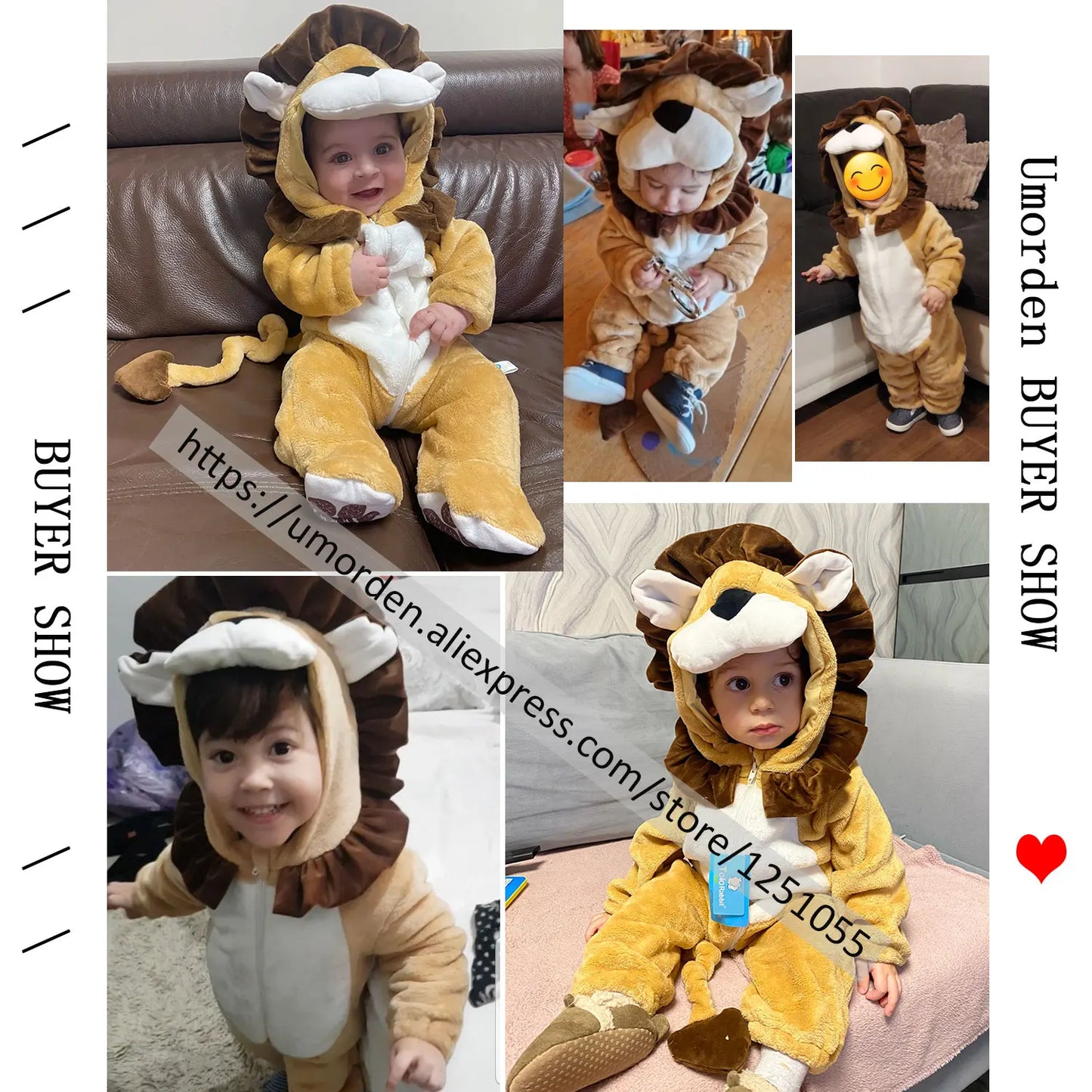 Cartoon Little King of Beasts Lion Costume Romper Jumpsuit for Baby Boy Infant Toddler Winter Outfit Pajamas Flannel Comfy 3-36M