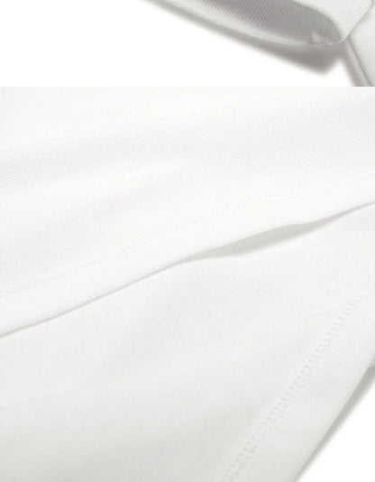 New Men's Solid Color Polo Shirt Short Sleeve Lapel Button Tshirts Summer Men Casual Streetwear Lightweight Tops