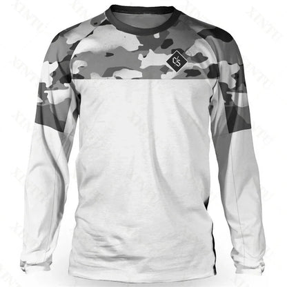 Loose Rider Men's Mountain Bike Long Sleeve Jersey DH Motocross Downhill Jersey BMX Bike Enduro MTB Shirt Breathable Clothing