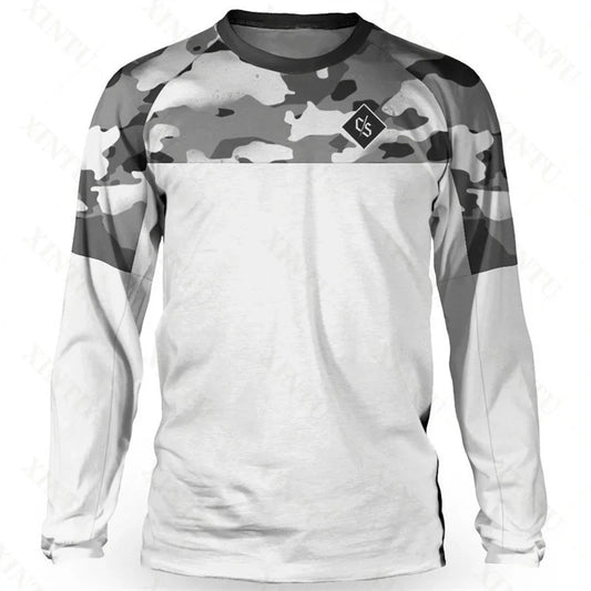 Loose Rider Men's Mountain Bike Long Sleeve Jersey DH Motocross Downhill Jersey BMX Bike Enduro MTB Shirt Breathable Clothing