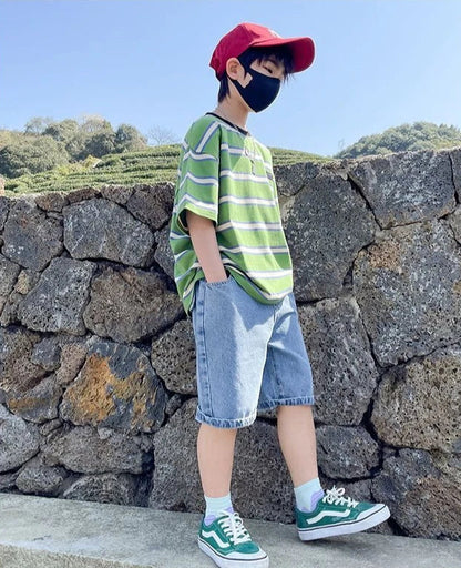 8 To 10 Year Old Boy Clothes Kids Set Junior Boys' Summer Clothing Children's Outfit 2025 Baby Boy's From 4 Years Shorts T-shirt