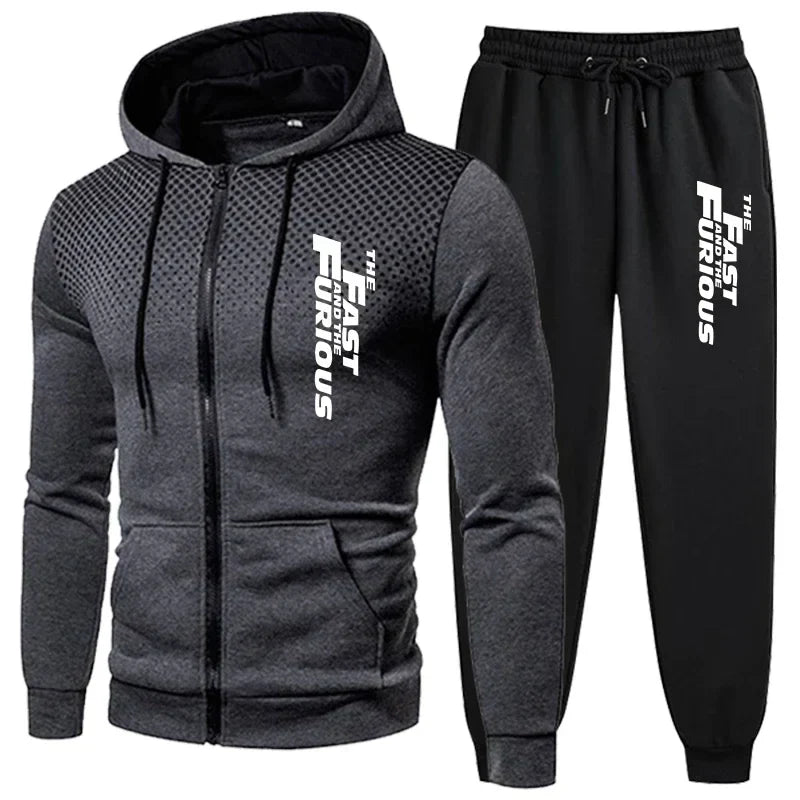 Hot Sale Men's Tracksuit Hooded Casual Single Piece Zipper Sweatshirt And Daily Single Sweatpants Comfort Outdoor Jogging Sports