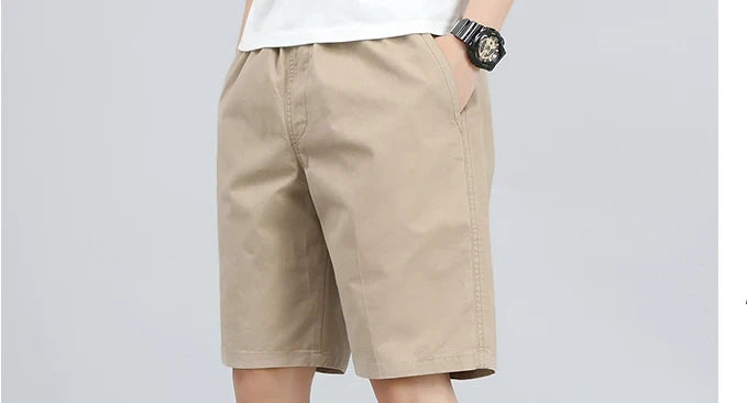 Mens Work Cargo Cotton Shorts Summer Casual Shorts Baggy Sports Gym Work Shorts Wide Leg