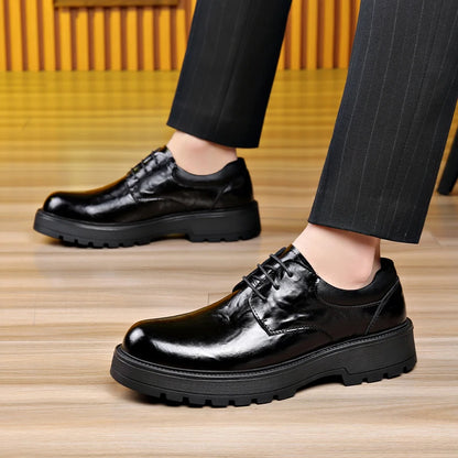 Men Comfortable Leather Work Shoes for Long Standing