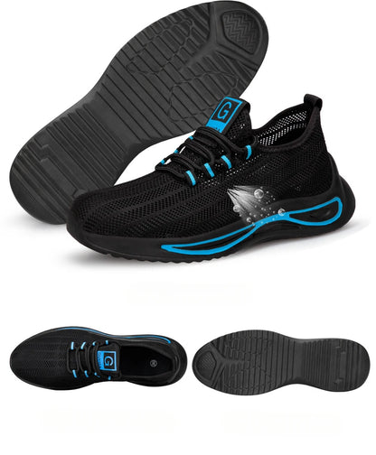 summer safety construction shoes breathable work shoes Indestructible Sneakers Unisex Men Safety Shoes For Work With Steel Toe