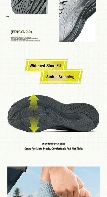 2.0 Men Running Shoes Soft And Elastic Fit Breathable Cushioning Lightweght Cushioning Male Sneaker 672612216