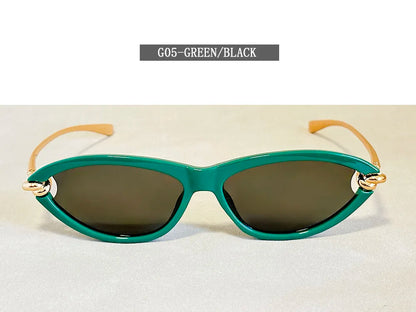 Fashion Oval Sunglasses Women 2026 Luxury Vintage New Cat Eye Sunglass Glasses Luxe Lunette Soleil Femme Lentes De Sol Mujer
