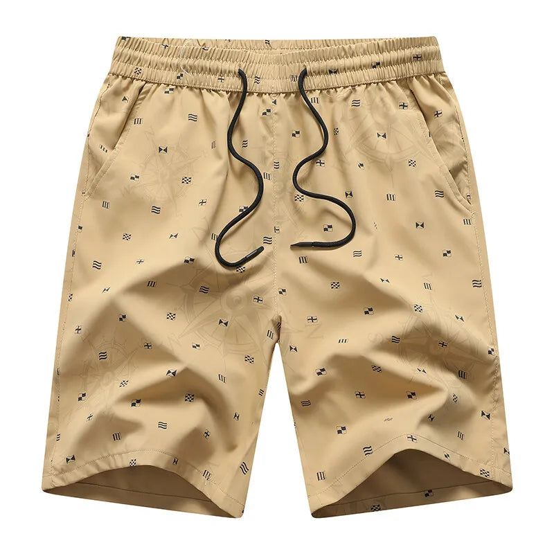 Big Size Men's Casual Shorts Summer Light Weight Shorts Outdoor Sports Cool Breathable Beach Relaxed Fit Cotton Cargo Shorts