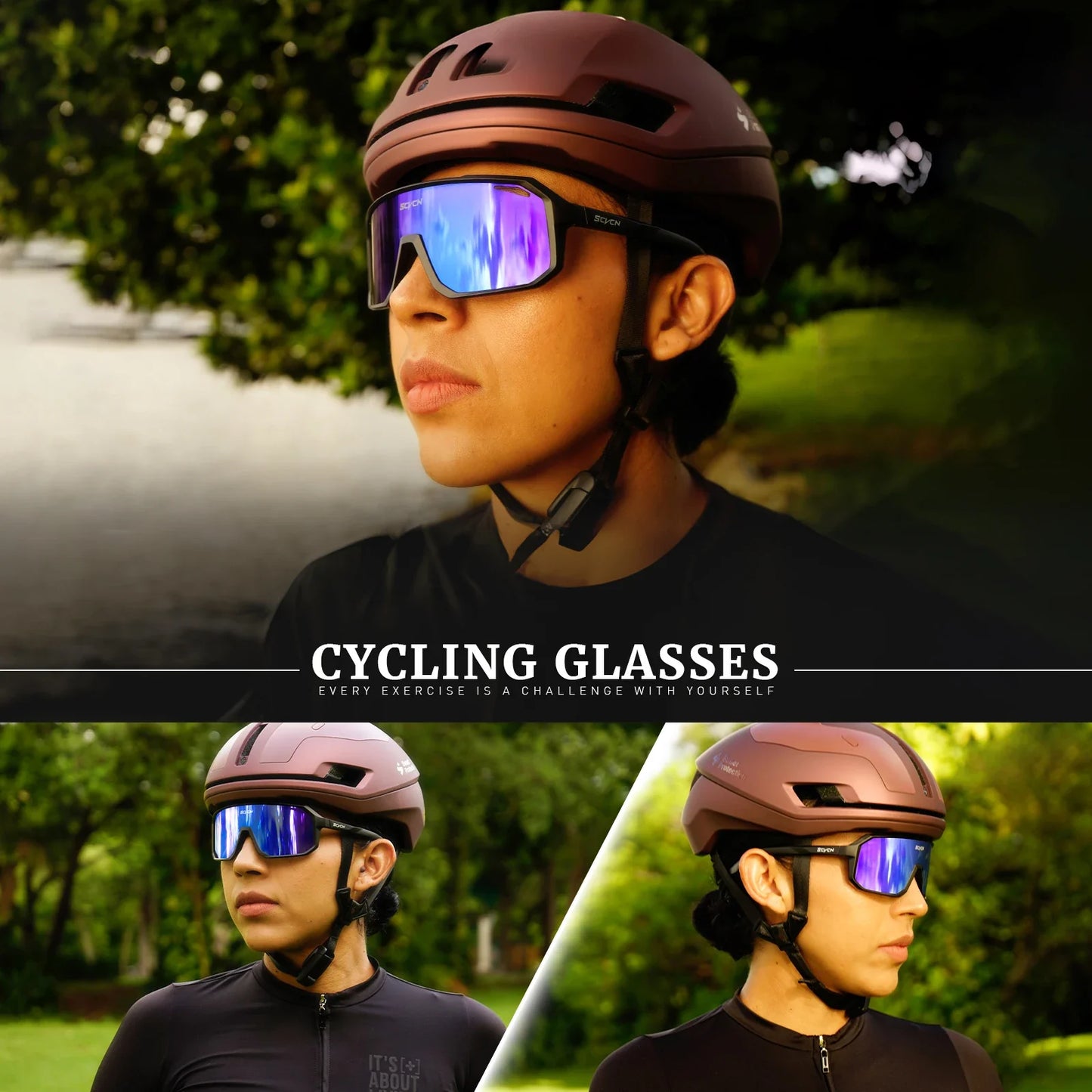 Fashion Sunglasses Street Outdoor Cycling Glasses Sports Bike for Men Eyewear MTB UV400 Goggles Bicycle Riding Sunglasses