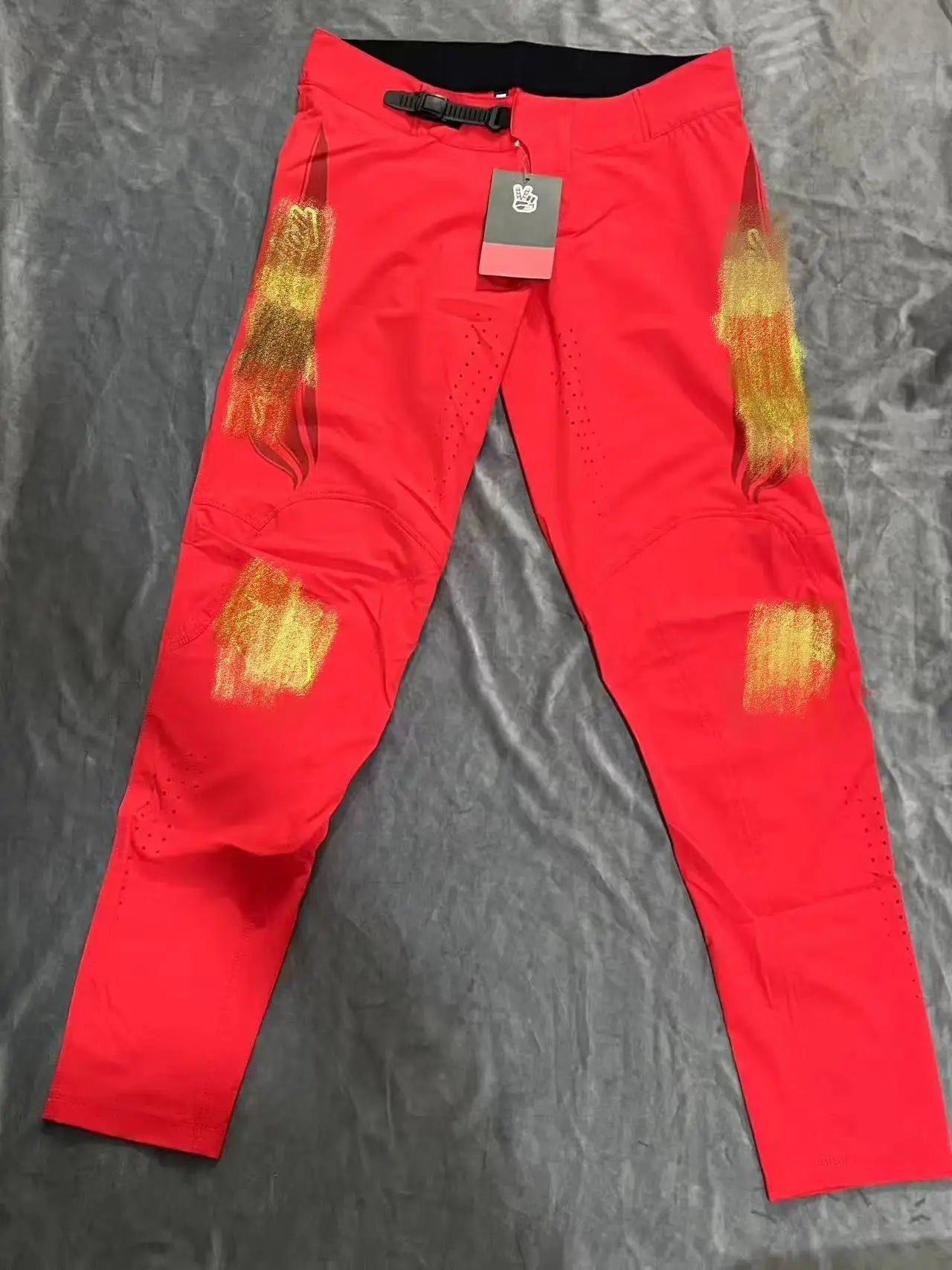 Reathable Ultra-Thin Comfortable Cycling Trousers Zipper Design with Pockets for Bike Motorcycle Sports Four Seasons Wearable
