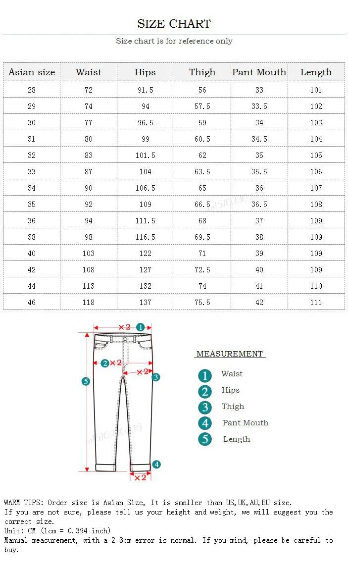 Men Plus Size Jeans 38 40 Slim Skinny Stretch Straight Classic Version of Simple Black Denim Pants Male Brand Clothing