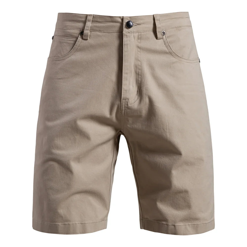 Men's 100% Cotton Summer Shorts Casual 11-Tone Multi-Pocket Lightweight Street Shorts