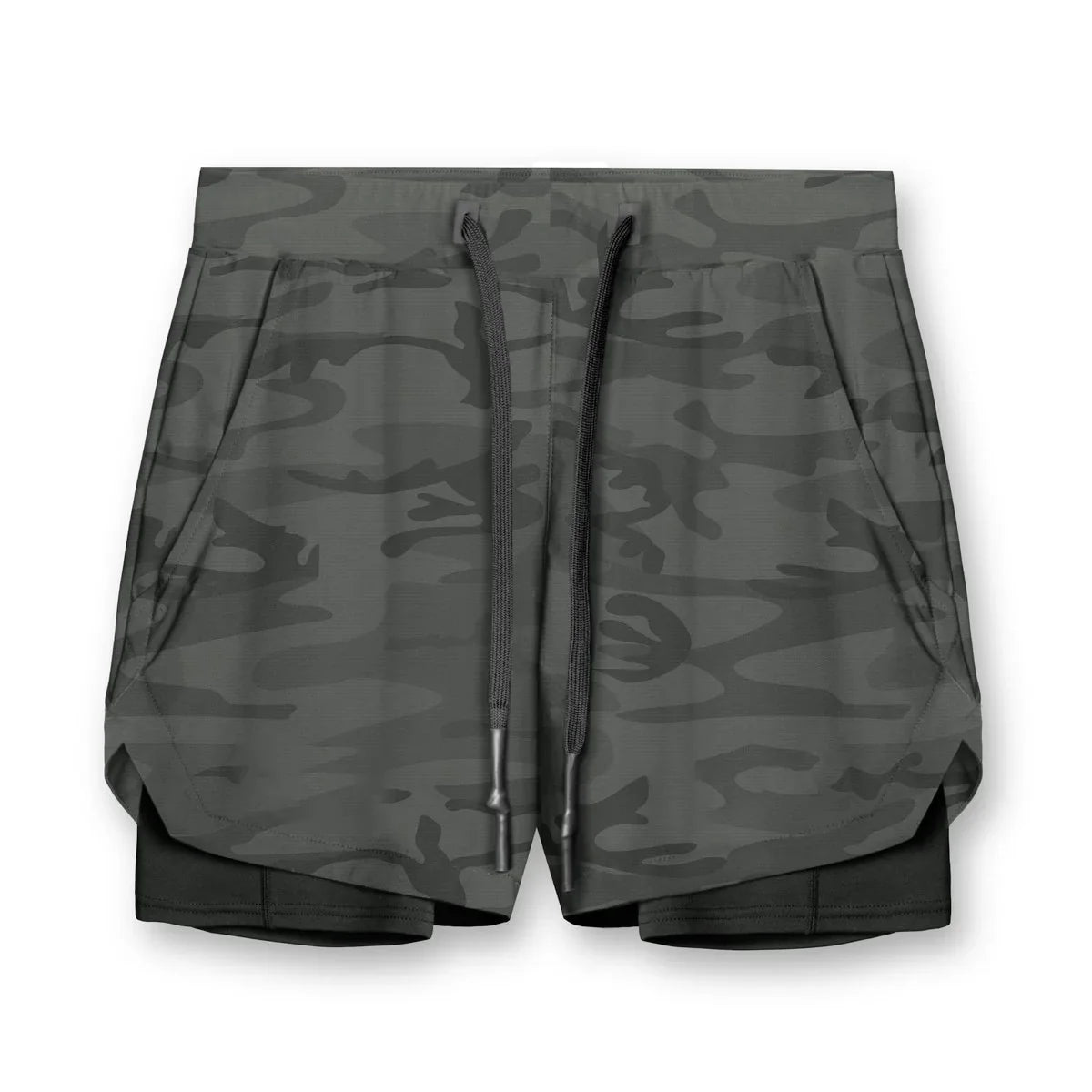 Fashion Gym Shorts for Men Clothing Casual Sweatpants Outdoor Running and Cycling Breathable Double-layer Shorts Men