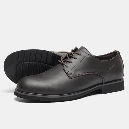 Genuine Leather Men Derby Shoes Thick Sole Men Casual shoes Men Leather Shoes