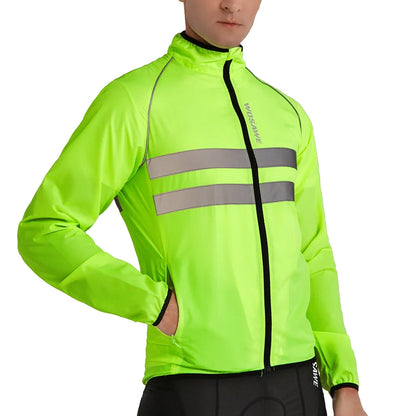 Men Cycling Windbreaker MTB Bicycle Long Sleeve Coat Water Resistant Outdoor Sport Jersey Bike Jacket Cycling Clothing