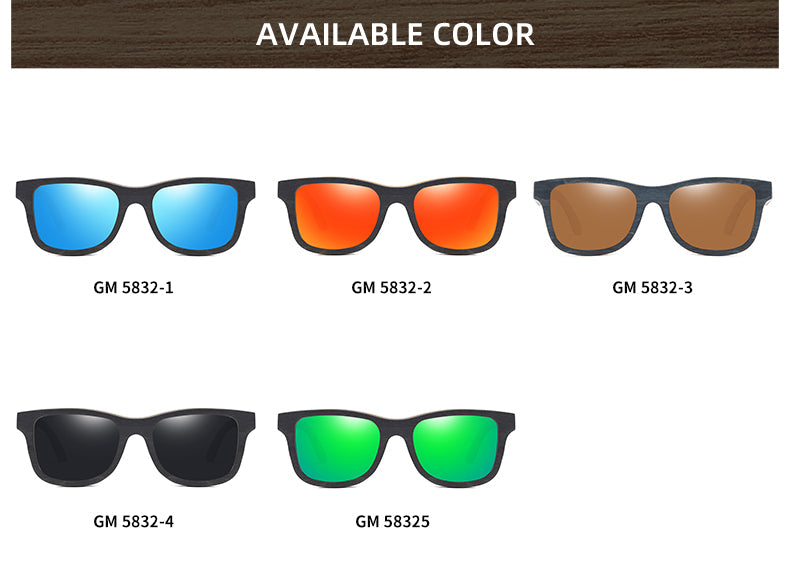Natural Bamboo And Wooden Sunglasses VIP Manual Polarized Glasses Luxury Brand Environmental Degradable Glasses Gift Box
