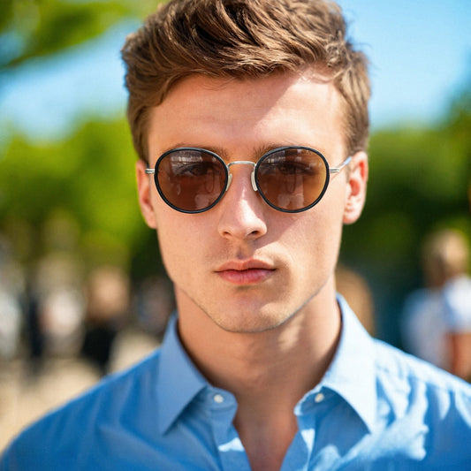 Steampunk Sunglasses Round Polarized Mirror(01 Color) Sun Glasses for Women Men Vintage Shades UV400