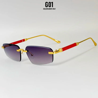 Rimless Sunglasses Women 2026 UV400 Protection Fashion Glasses Vintage Sunscreen Shades Lentes De Sol Mujer Lunette Soleil Femme