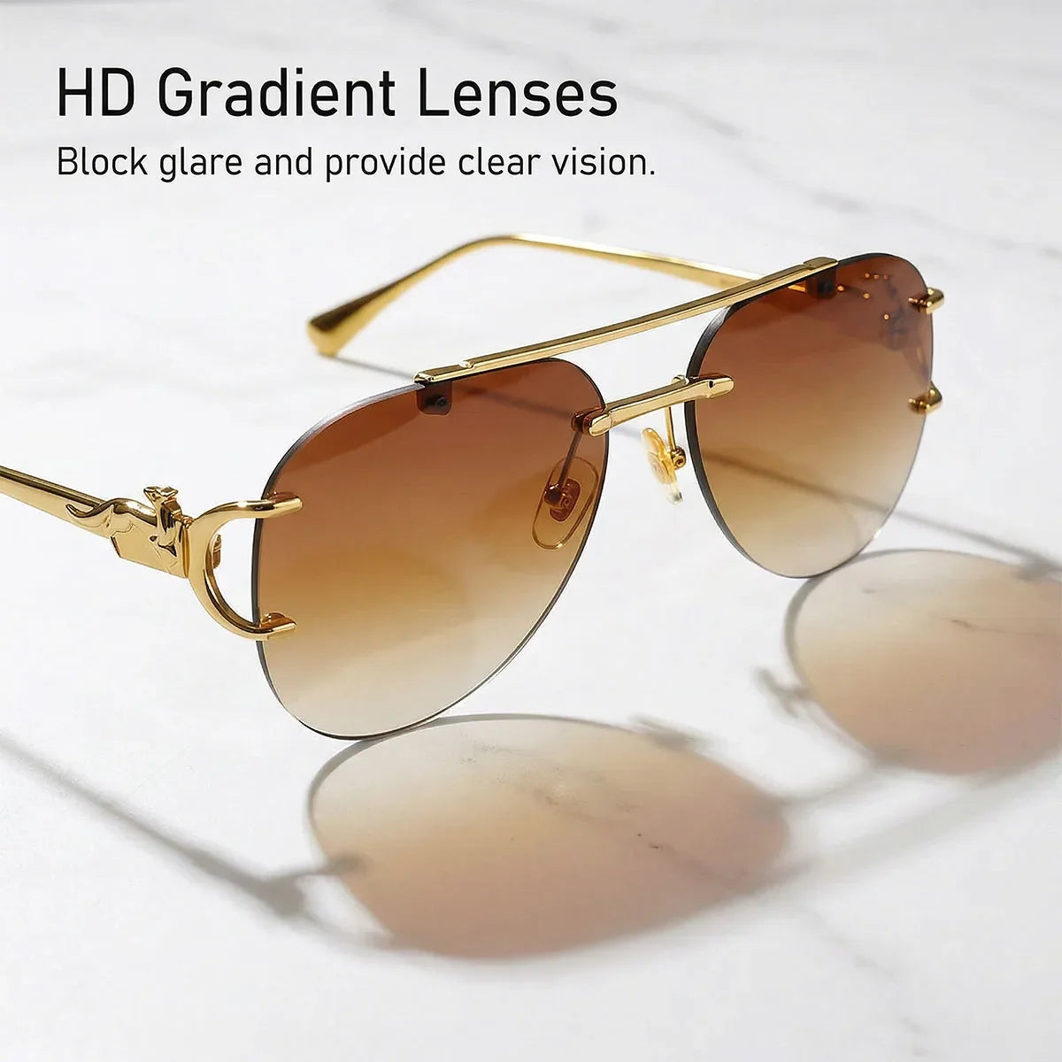 Oval Rimless Sunglasses Women Trendy 2026 Fashion Glasses UV400 Protection Brand Design Sunglass Lentes De Sol Mujer Zonnebril