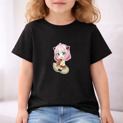 Kids Japanese Anime Spy X Family T-Shirt Sets cool Tops Boy Girls red Casual TShirt+Shorts Children's Summer Short Sleeve