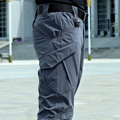 2024 New Summer Tactical Cargo Pants Casual Trousers Men Wear-resisting Multi-Pockets Quick Dry Outdoor Hiking Work Trousers Men
