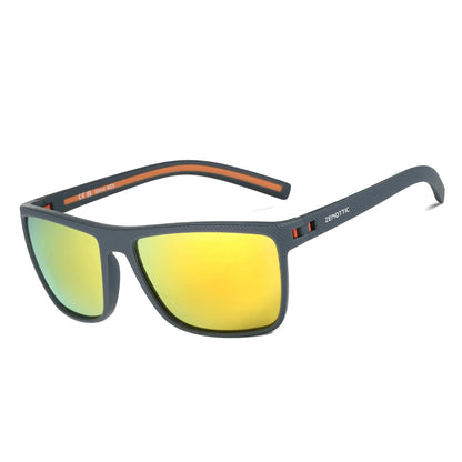Polarized Sunglasses for Men Shades Lightweight TR90 Frame UV400 Protection Square Outdoor Trave Driving Sun Glasses