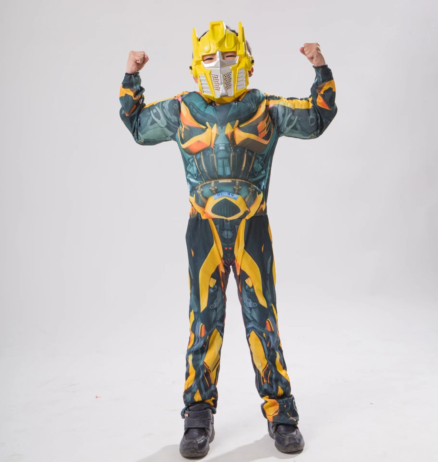 Halloween Boys Purim Optimus Muscle Prime Costume Robot Cars Jumpsuit Boy Superhero Book Week Child Fancy Dress