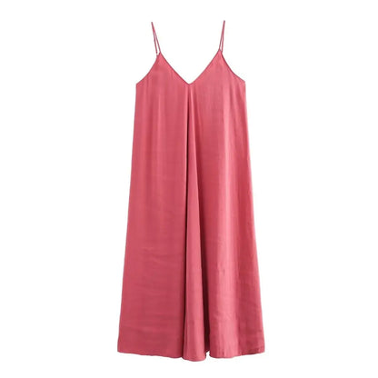 Black Slip Long Dresses for Women Red Draped Summer Dress Woman 2025 Sexy Backless Maxi Dress Women Summer Beach Dresses