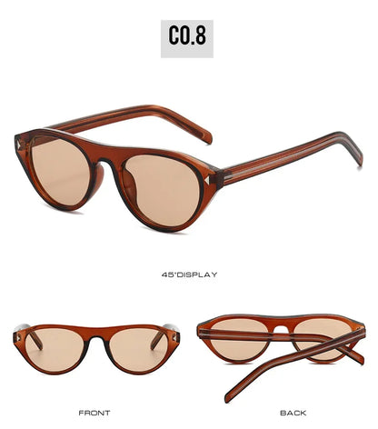 Top Selling cat eye sunglasses for women vintage small frame gradient uv400 sun glasses men retro hip hop driving shades