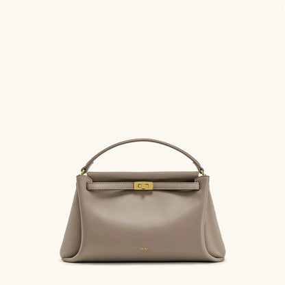 Carmen Lock Handbag 2026 New Women's Crossbody Small Square Purse Vegan Leather Top Handle Shoulder Bag for Daily Commute