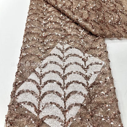 Bella Customized Chocolate Brown One-Shoulder Capelet Sequin Prom Dress Slim Fit Party Dresses Floor-Length Elegant Formal Gown