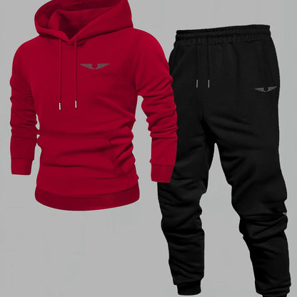 Hooded sweatshirt for men trendy American streetwear style long-sleeved top for men 2025 new autumn stylemen's clothing