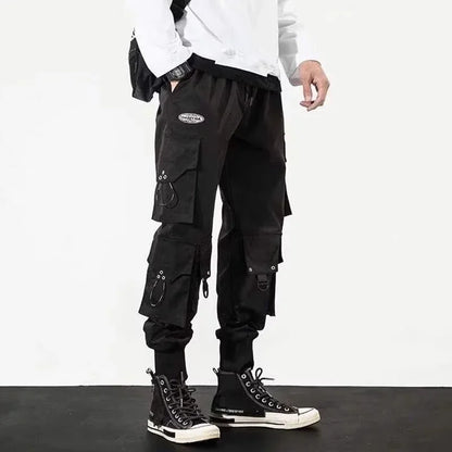 Trendy Streetwear Quick Dry Ice Silk Pants Men Classic Cargo Pants Man Summer Thin New Style Straight Leg Versatile Casual Pants