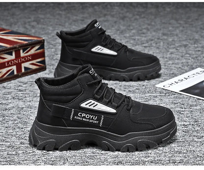 2024 new Winter Fashionable Sports Boots Anti Slip Outdoor Work Short Boots Comfortable Sport Casual Men's Mountain Shoes