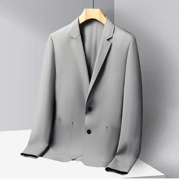 Sunscreen Jacket Blazer - Men's Fashionable Lightweight Business Casual Versatile Casual Cool and Light Thin Elastic Blazer