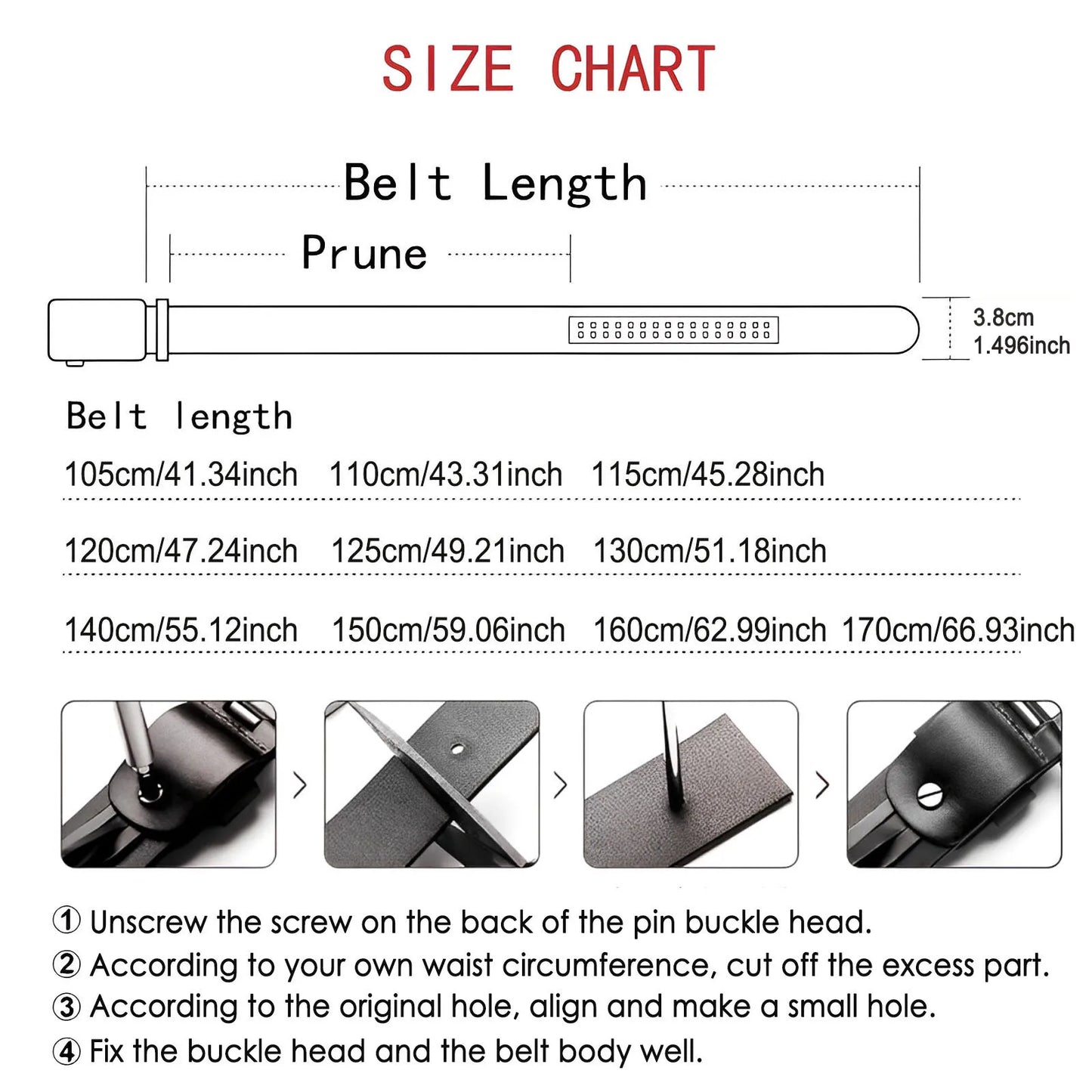 Belt for Men Original Genuine Leather Alloy Metal Pin Buckle Waist Belt Straps Plus Extra Size 105 110 120 130 140 150 160 170cm