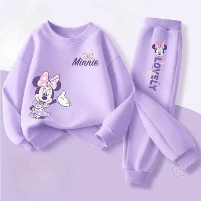 Spring Autumn New Style Children's Clothing Sets Baby Girls O Neck Sweatshirt Pants Two Piece Set Kids Breathable Thin Tracksuit