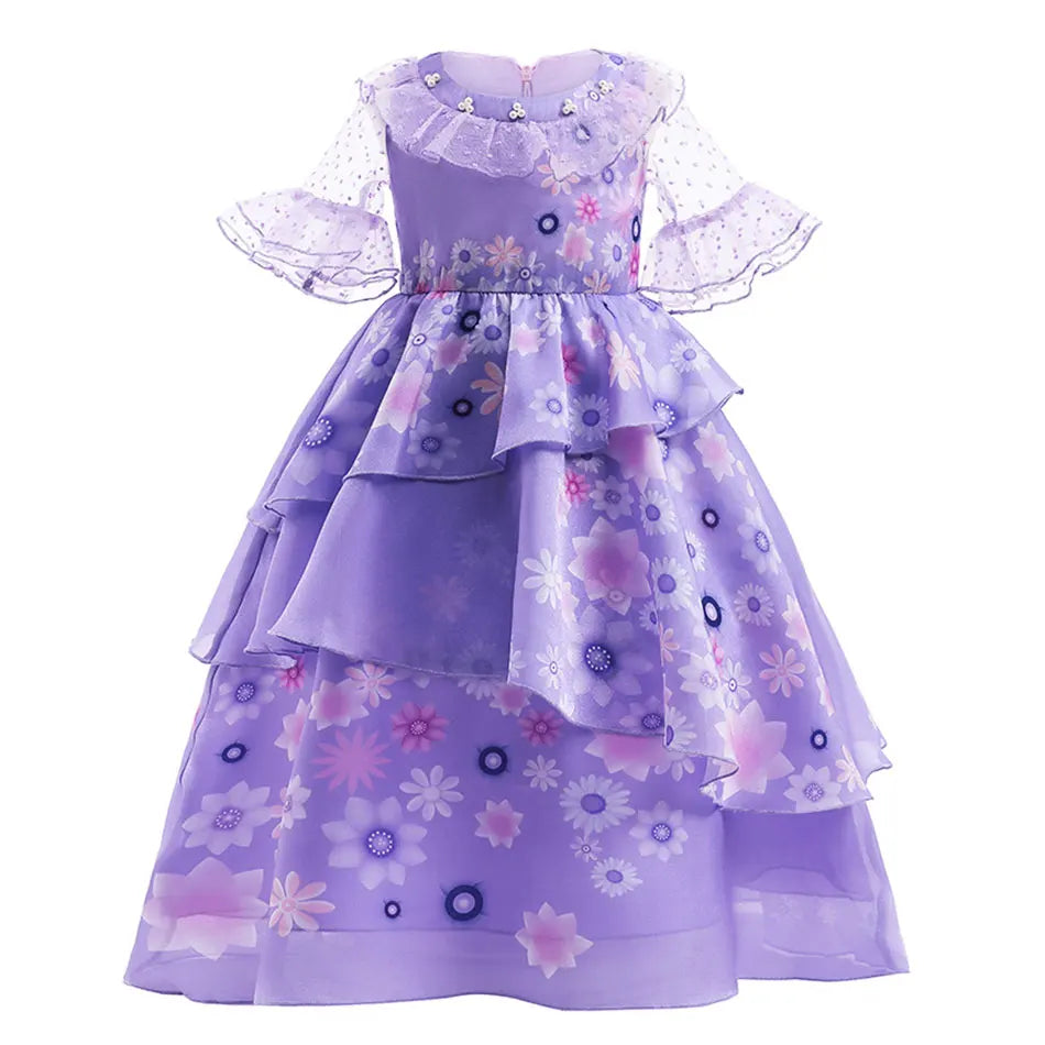 Kids Princess Dress Variety Set for Girl Cosplay Halloween Birthday Party Costume Gown 2-8Y Vestido Girls Birthday Gifts