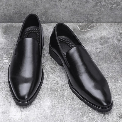 Italian brand mens Loafers Men's brown daily soft sole red sole patent leather shoes Outdoor business dress shoes big size：38-48