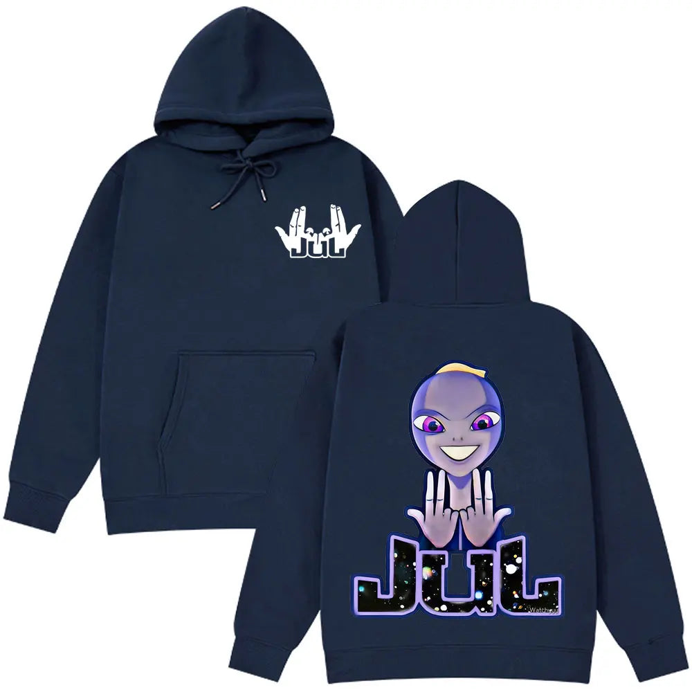 Jul French Rapper Album Merch Hoodie Men woman Loose Clothing Hip-hop Sweatshirt Long sleeves Unisex Fashion Design Pullover
