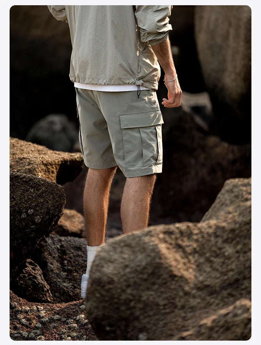 2024 Summer New Oversize Quick Dry Lightweight Outdoor Shorts Men Plus Size Casual Cargo Shorts